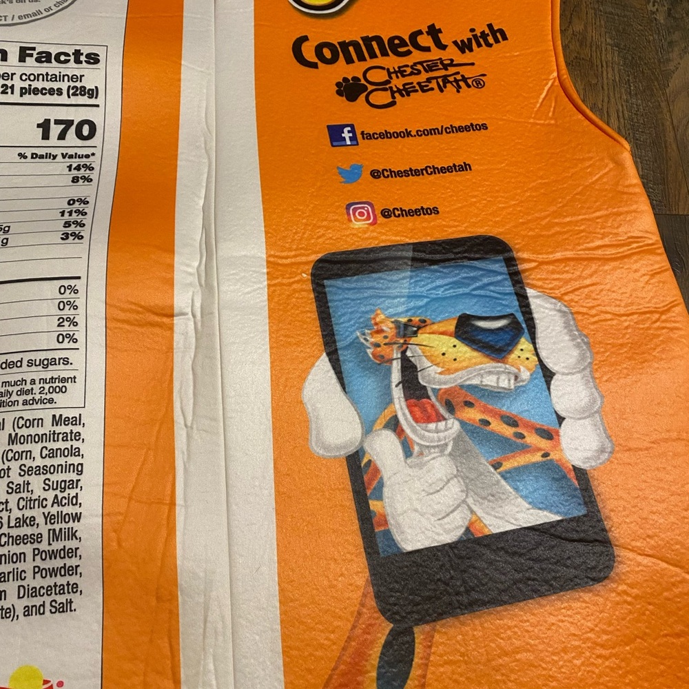 Cheetos Flamin' Hot Crunchy bag costume - Picture 7 of 10